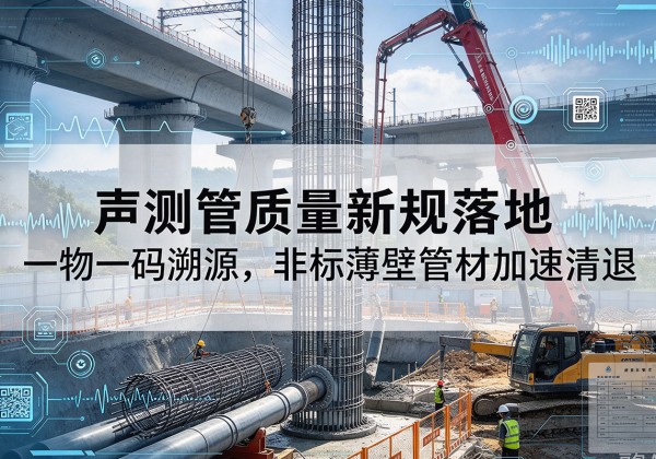 涟水声测管质量新规落地，一物一码溯源，非标薄壁管材加速清退